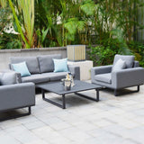 Maze Ethos Flanelle Grey 2 Seat Outdoor Sofa Set