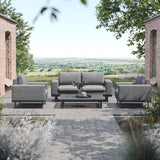 Maze Ethos Flanelle Grey 2 Seat Outdoor Sofa Set