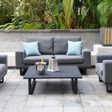 Maze Ethos Flanelle Grey 2 Seat Outdoor Sofa Set