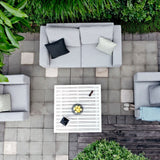 Maze Ethos Lead Chine 2 Seat Outdoor Sofa Set from Roseland Furniture