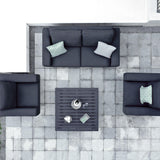 Maze Ethos Charcoal 2 Seat Outdoor Sofa Set from Roseland Furniture