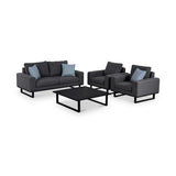 Maze Ethos Charcoal 2 Seat Outdoor Sofa Set from Roseland Furniture