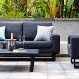 Maze Ethos Charcoal 2 Seat Outdoor Sofa Set from Roseland Furniture