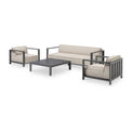 Ibiza 3 Seat Outdoor Sofa Set With Square Table