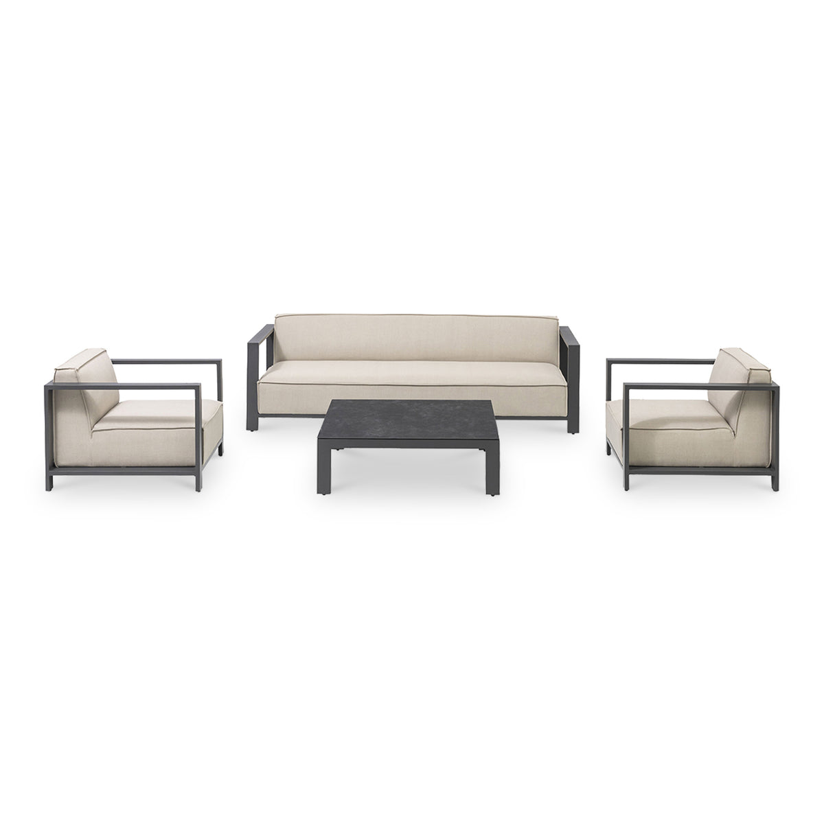 Ibiza 3 Seat Outdoor Sofa Set With Square Table from Roseland Furniture