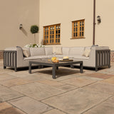 Maze Ibiza Small Outdoor Corner Sofa Set With Square Table