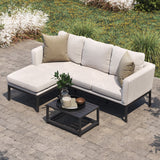 Pulse Oatmeal Outdoor Chaise Sofa Set