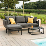 Maze Pulse Charcoal Outdoor Chaise Sofa Set