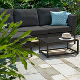 Maze Pulse Charcoal Outdoor Chaise Sofa Set