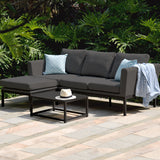 Maze Pulse Charcoal Outdoor Chaise Sofa Set