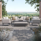 Pulse 3 Seat Outdoor Sofa Dining Set with Rising Table