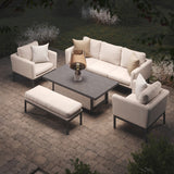 Pulse 3 Seat Outdoor Sofa Dining Set with Rising Table