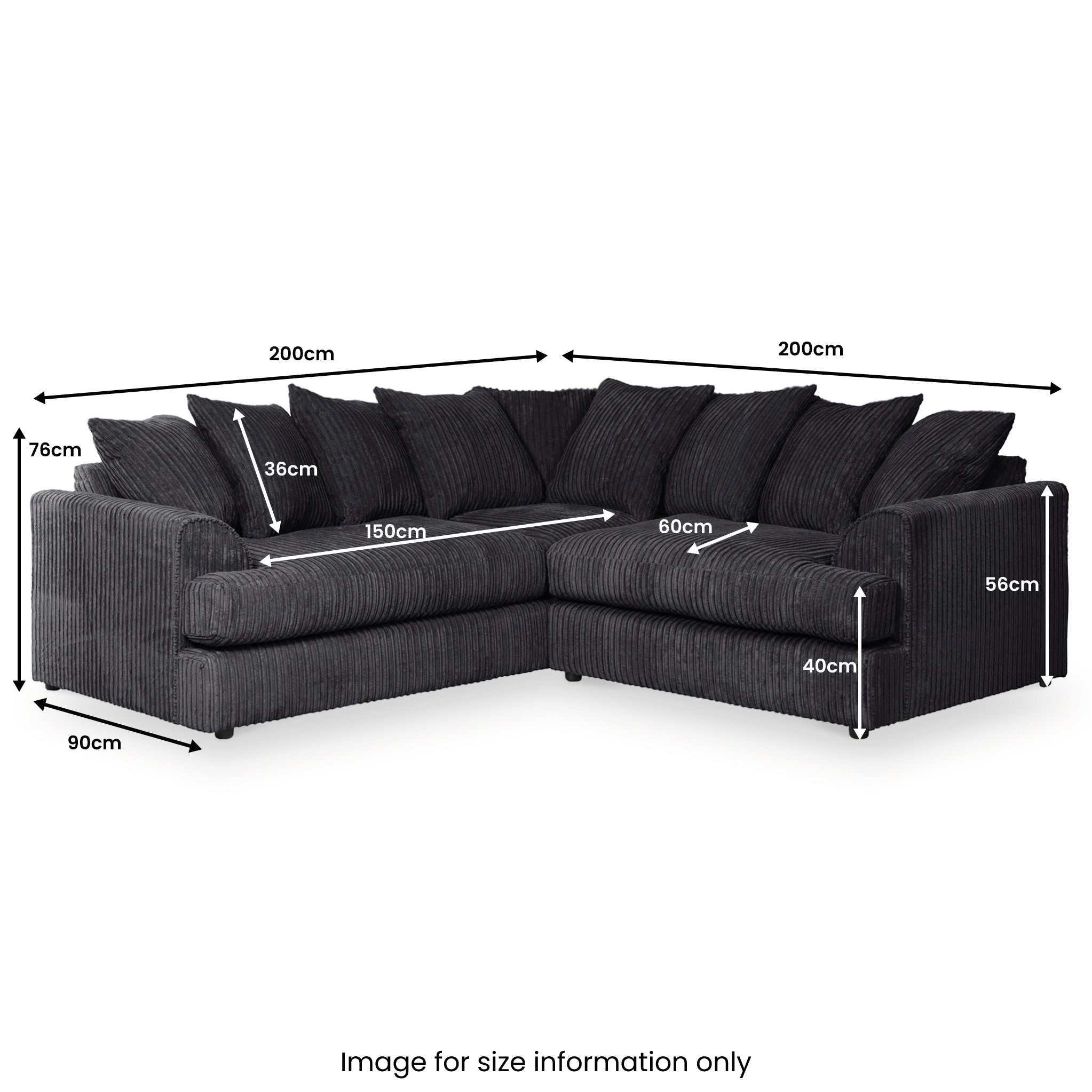 Jumbo cord discount recliner corner sofa