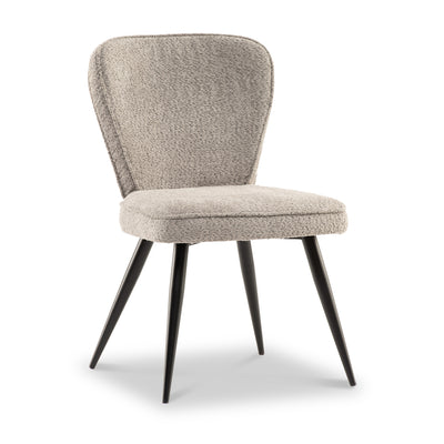 Alva Soft Boucle Dining Chair