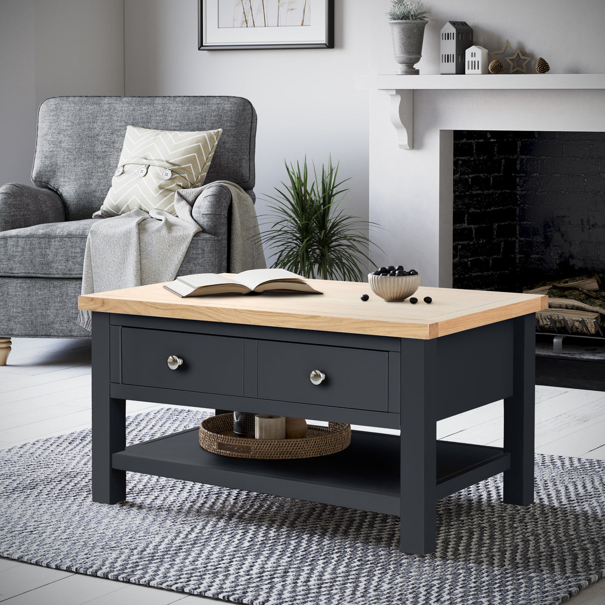 Farrow Charcoal Coffee Table from Roseland Furniture