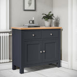 Farrow Charcoal 2 Door Small Sideboard for Living Room