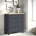 Farrow Charcoal 2 Over 3 Chest of Drawers for bedroom