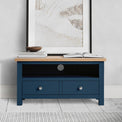 Farrow Navy Blue 90cm Small TV Unit for living rooms