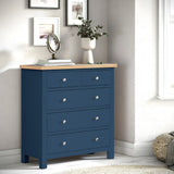 Farrow Blue 2 Over 3 Chest of Drawers for bedroom