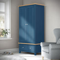 Farrow Navy Blue Double Wardrobe from Roseland