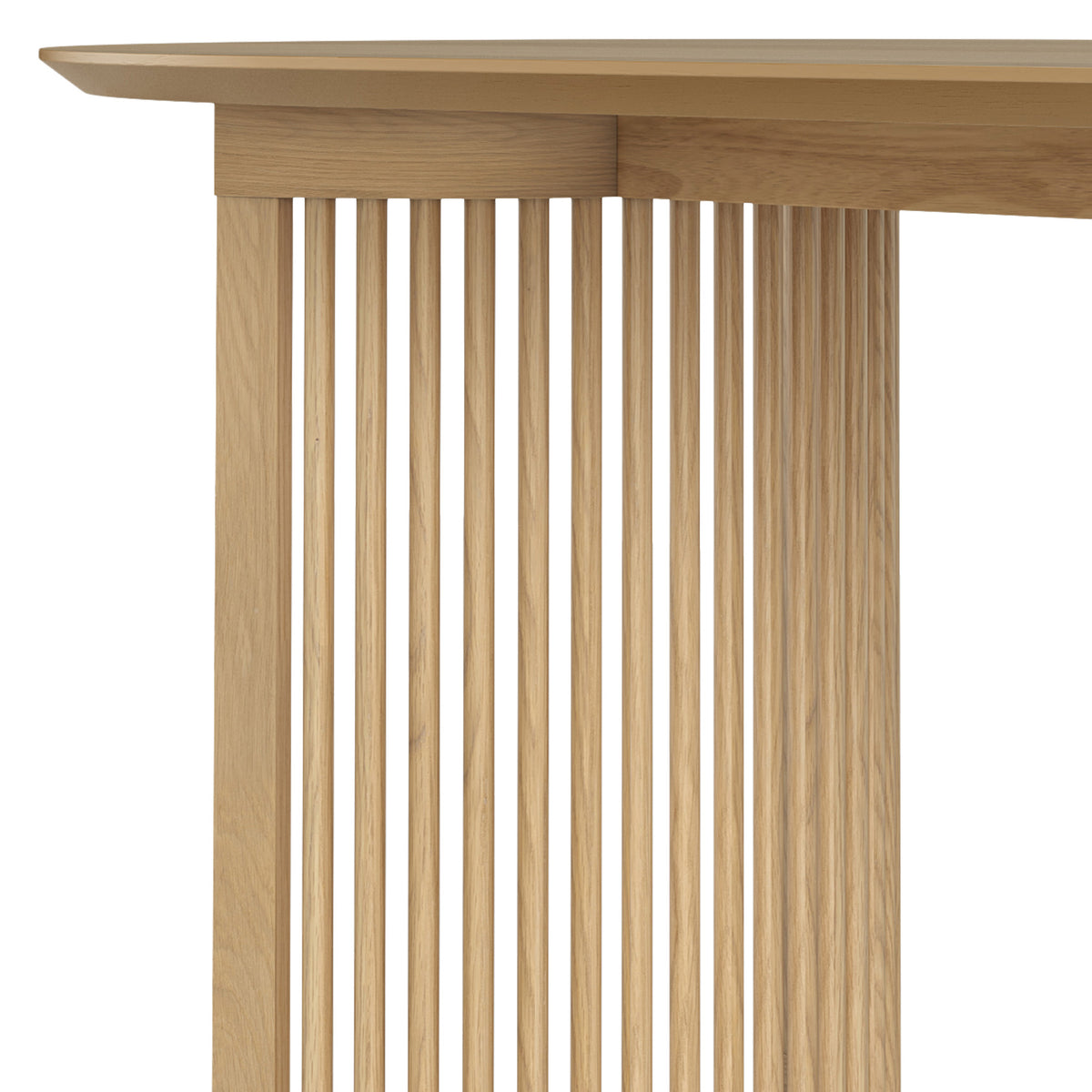 Finch Oval Slatted Dining Table from Roseland Furniture