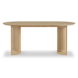 Finch Oval Slatted Dining Table from Roseland Furniture