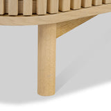 Finch Oval Slatted Storage Bench from Roseland Furniture