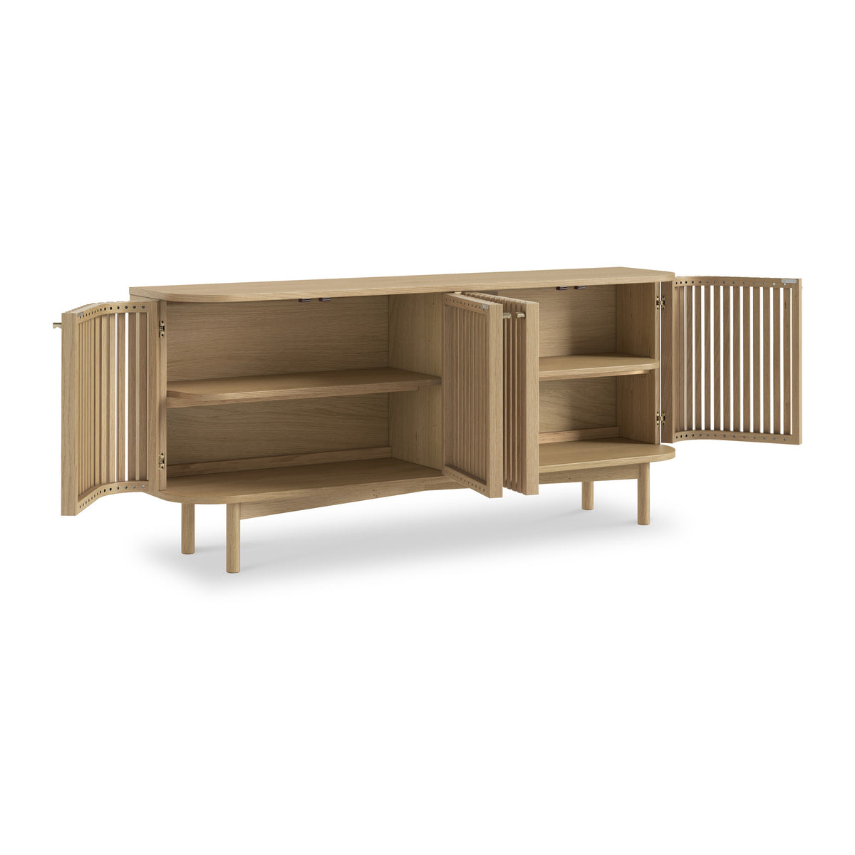 Finch Oval Slatted Large Sideboard from Roseland Furniture