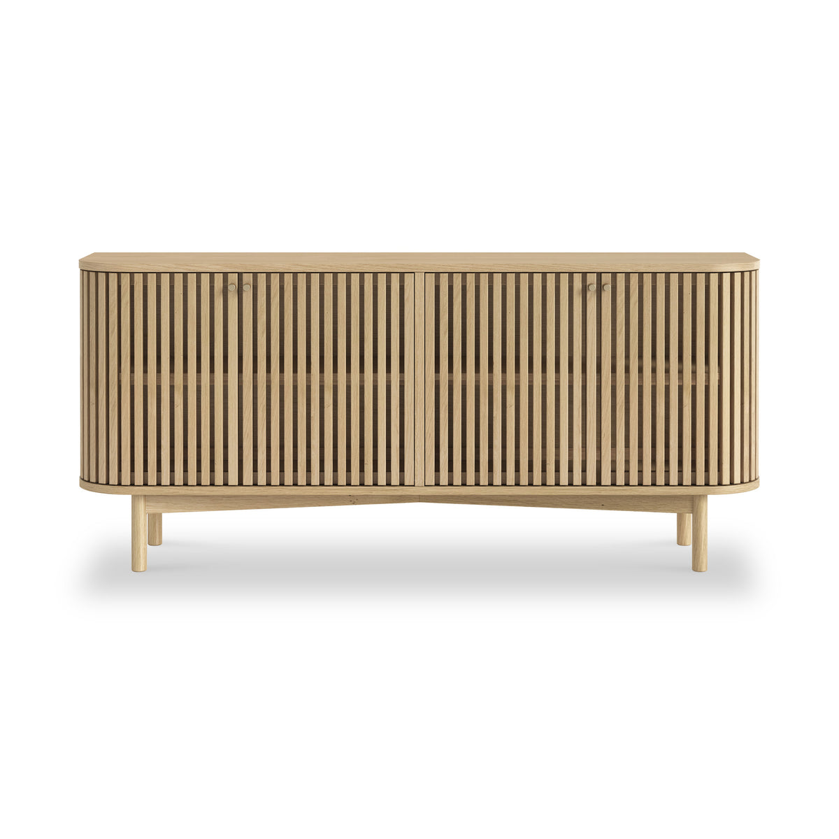 Finch Oval Slatted Large Sideboard from Roseland Furniture