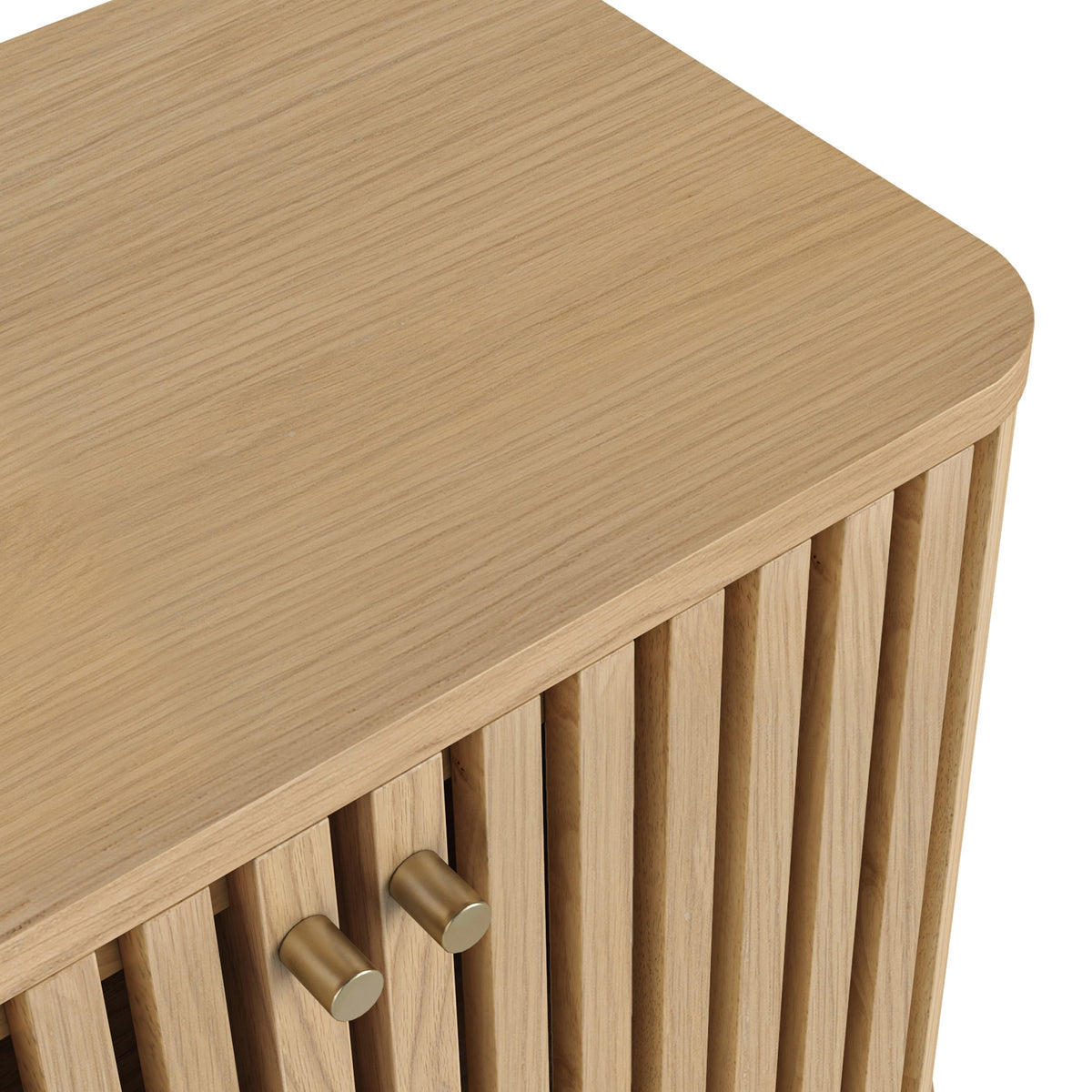 Finch Oval Slatted Side Table from Roseland Furniture