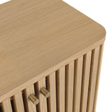 Finch Oval Slatted Side Table from Roseland Furniture