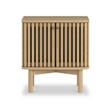 Finch Oval Slatted Side Table from Roseland Furniture