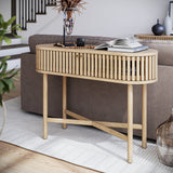 Finch Oval Slatted Console Table  from Roseland Furniture