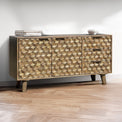 Enzo Geometric 3 Drawer 2 Door Sideboard from Roseland Furniture