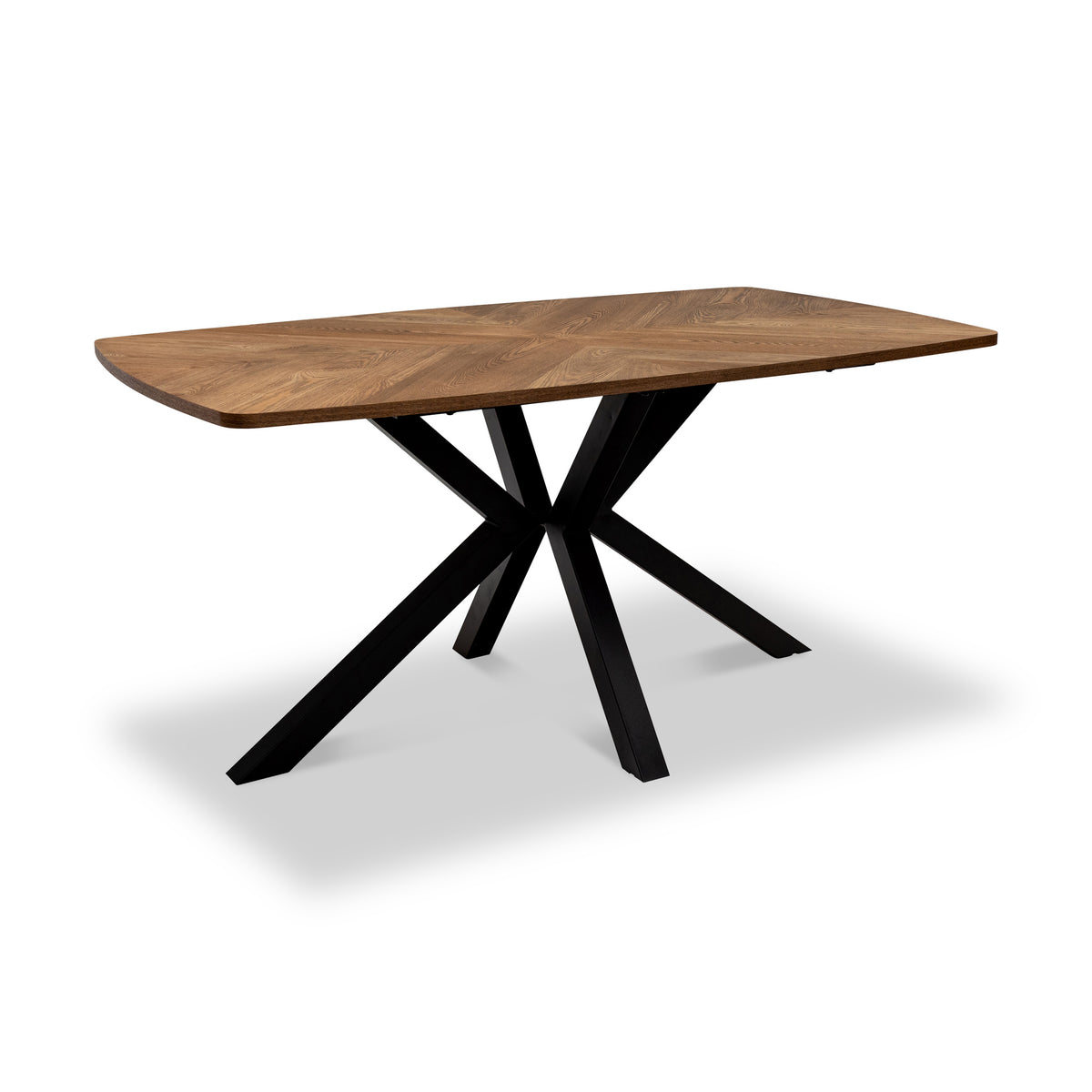 Zane-160cm-oak-&-elm-effect-dining-table from Roseland Furniture