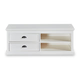 Leighton White 120cm Wide TV Cabinet with drawers