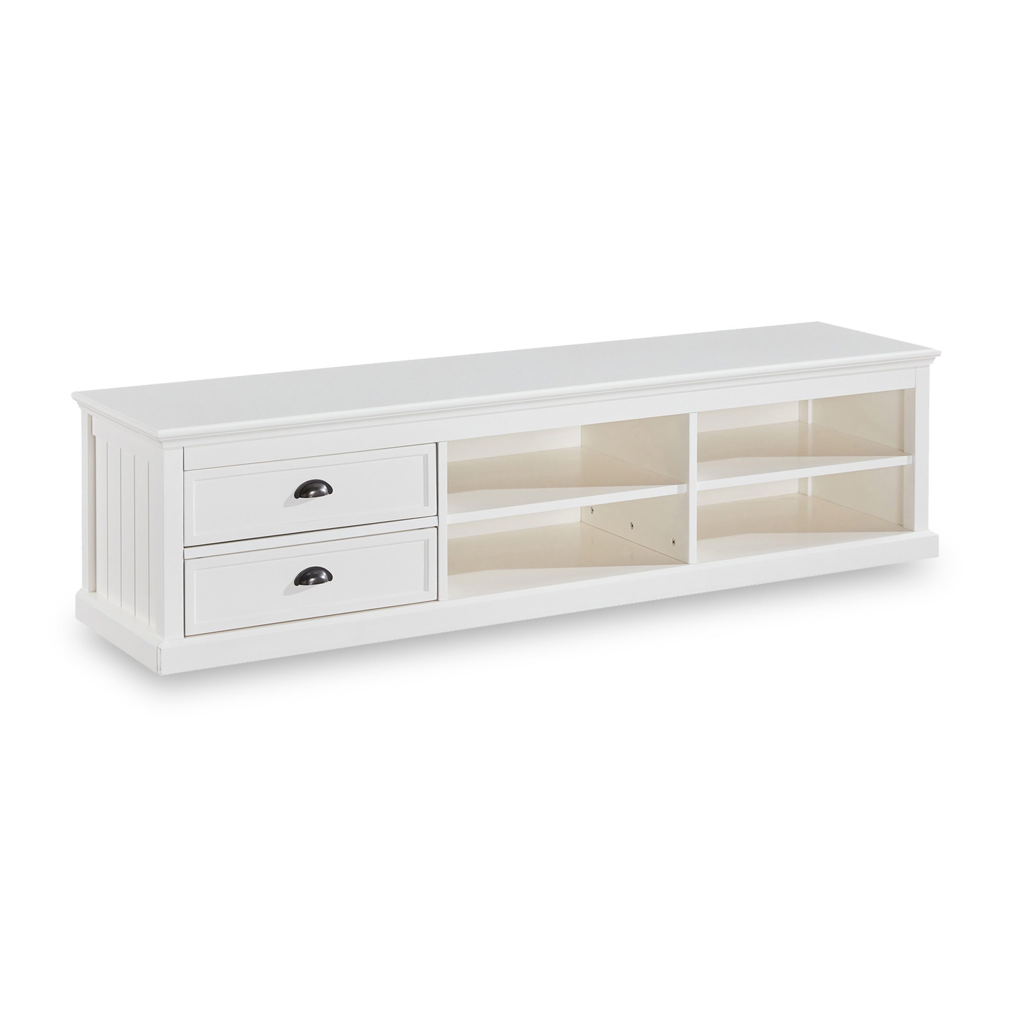 Coastal white shop tv cabinet