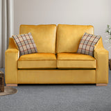 Dover Velvet Fabric 2 Seater Sofa Bed from Roseland Furniture