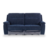 Weston Blue Fabric Electric Reclining 3 Seater Sofa from Roseland Furniture