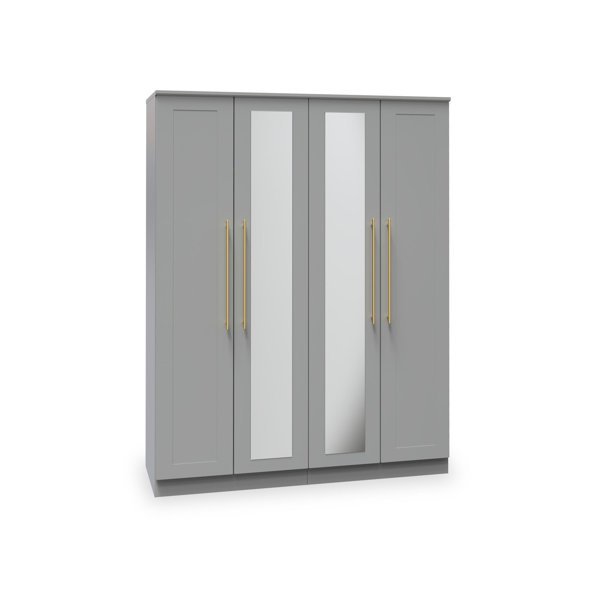 Tall on sale grey wardrobe