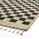 Franklin Natural Hemp Black/Ivory Chequered Rug