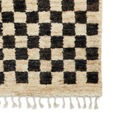 Franklin Natural Hemp Black/Ivory Chequered Rug