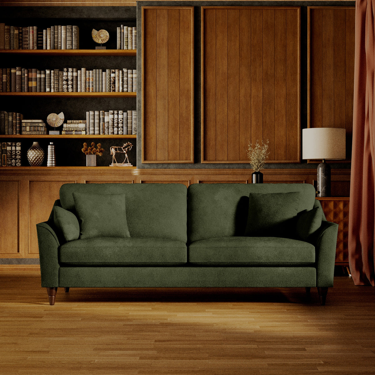 Charice Alpine Green 3 Seater Sofa from Roseland Furniture