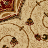 Holden Red Cream Oriental Stain Resistant Rug