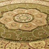 Holden Green Oriental Stain Resistant Circular Rug