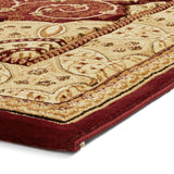 Holden Red Oriental Stain Resistant Rug