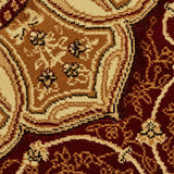 Holden Red Oriental Stain Resistant Rug