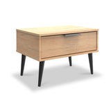 Asher Light Oak 1 Drawer Side Table from Roseland Furniture