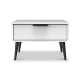 Asher White 1 Drawer Side Table from Roseland Furniture