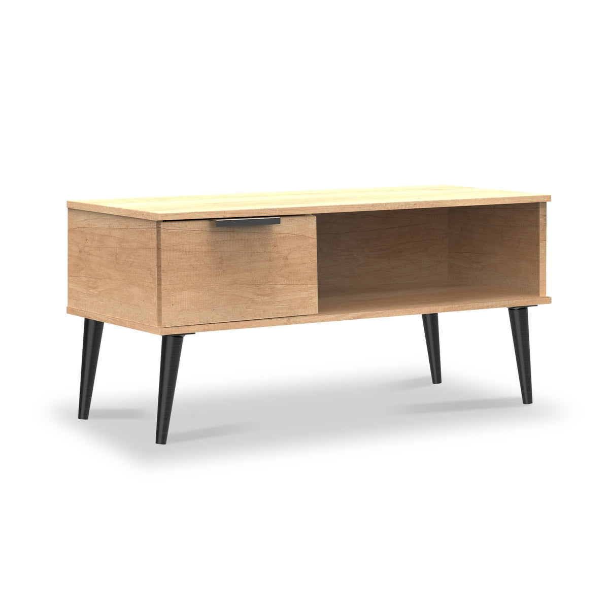 Asher Light Oak 1 Drawer Coffee Table from Roseland Furniture